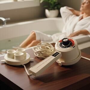 Vintage Pollenex Deep Heat Massager with 4- attachments Tested and Working